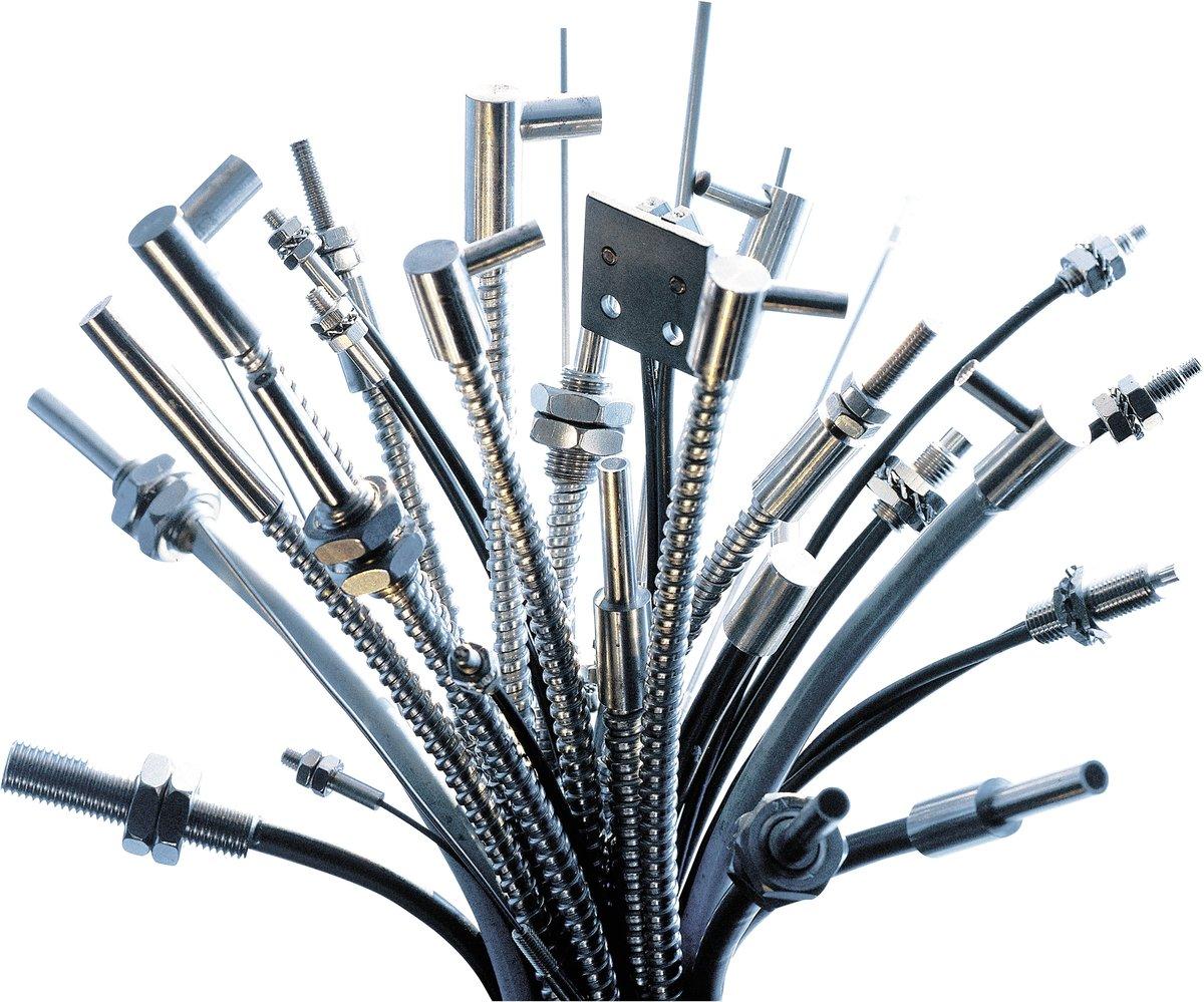 Glasfaser Lichtleiter Silikon Ummantelung Gewindekopf M8 Länge 2M