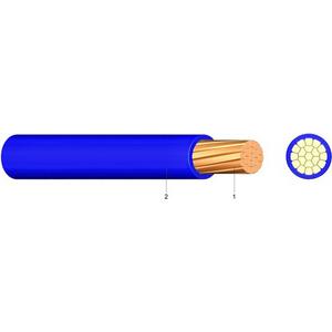 PVC Aderleitung Ym 25 blau Eca 100m Bund