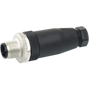 Stecker M12 gerade selbstanschl. Schraubklemme. 8-polig max .0,5mm²