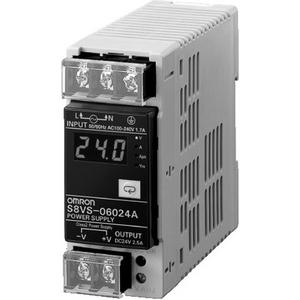 Schaltnetzteil 60 W 100 - 240 VAC / 24 VDC / 2,5 A Dig.Anzeige NPN