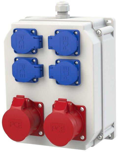 Kunststoff-Mobilverteiler Schwaz IV 2x16/5 4xSSD M20o