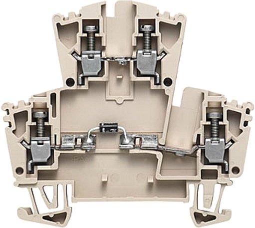 Bauelement-Reihenklemme Bemessungsquerschnitt 2.5 mm² Schraubanschluss