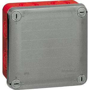 Feuchtraum - Abzweigkasten 105 x 105 x 55 Membran rot/grau 960°