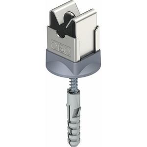 Leitungshalter komplett für Rundleiter V2A