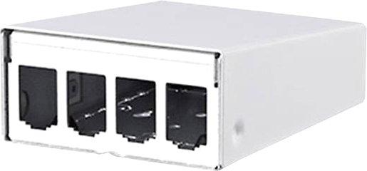 Modul AP-Gehäuse 4 Port reinweiß unbestückt