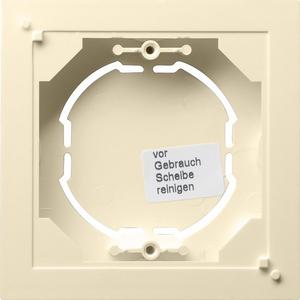 Aufputz Gehäuse 1-fach flach für Standard 55 cremeweiß