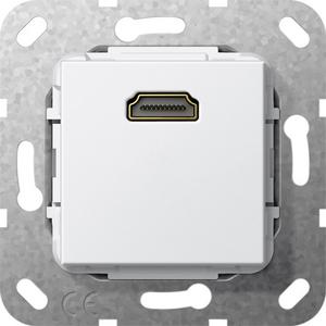 HDMI Kabelpeitsche Einsatz für System 55 reinweiß