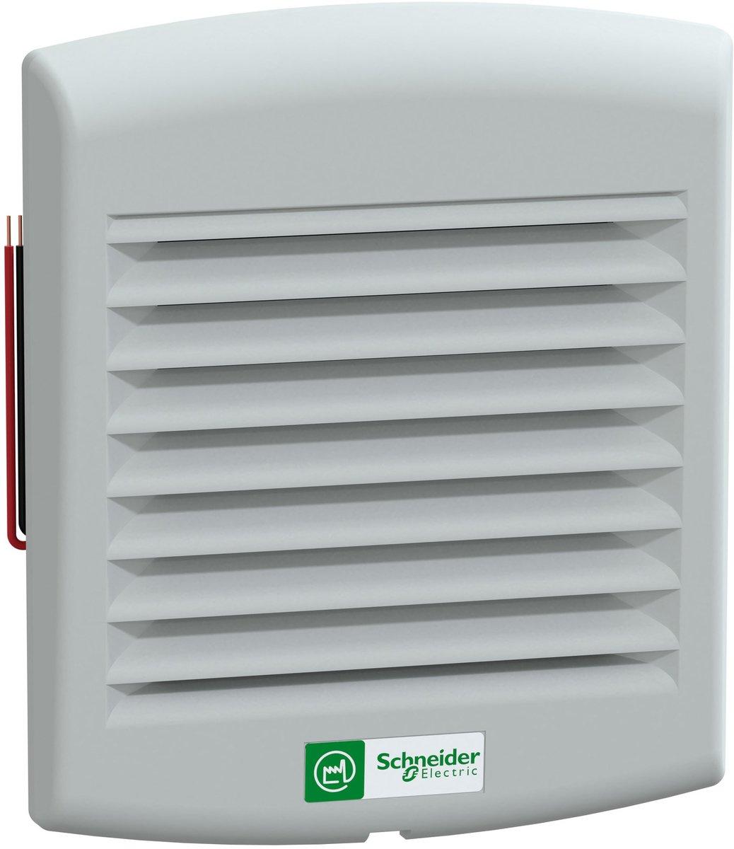 CilmaSys-Lüfter IP54 38m³/h 24V DC mit Ausgangsgitter und Filter G2