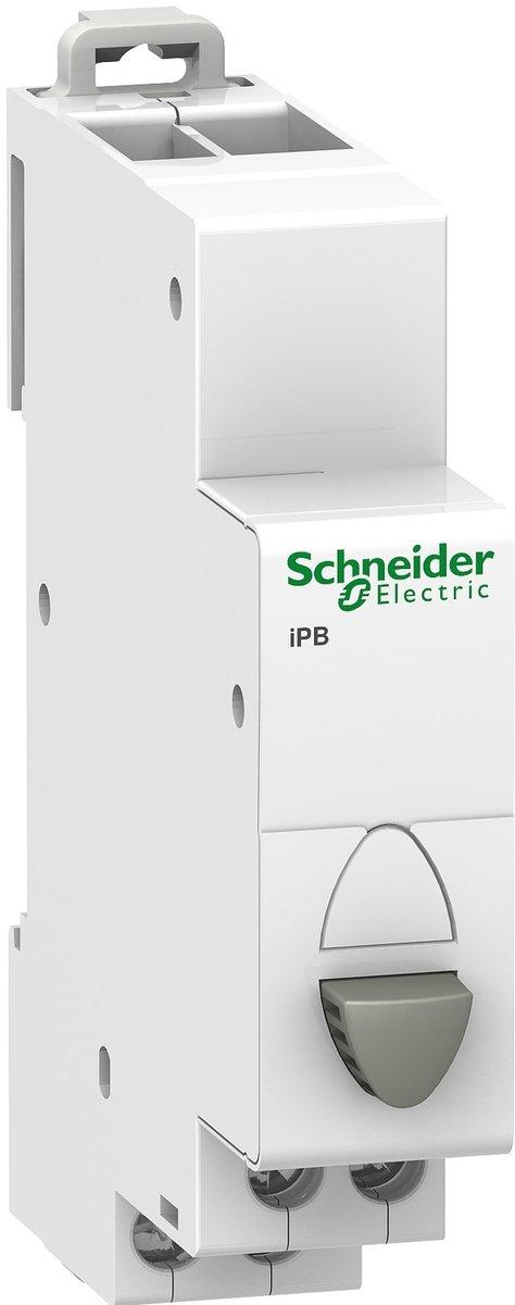 Drucktaster iPB 1 Schließer + 1 Öffner Taste grau