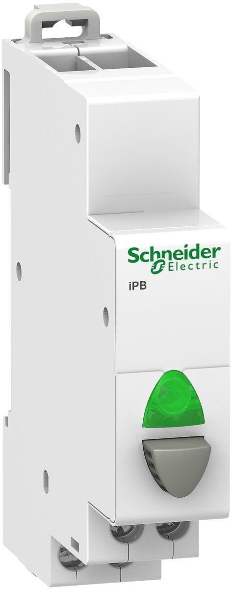 Drucktaster iPB 1S grau LED grün 12-48V AC/DC
