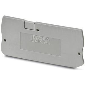 Abschlussdeckel grau (LxB) 66,5 x 2,2 mm D-PT 4-TWIN
