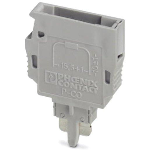 Bauelementenstecker P-CO grau 6A (LxBxH) 24 x 5,2 x 22 mm
