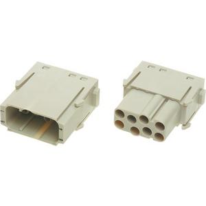 Han Modular® EE-Modul Buchseneinsatz 8-polig 400V / 16A Crimpanschluss