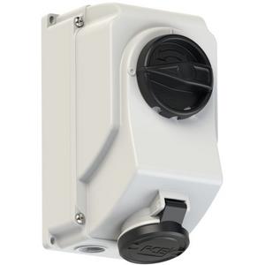 Abschaltbare Wanddose 16A 4p 7h IP44
