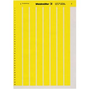 Gerätemarkierer / Etikett 19,05 x 6,3 mm Polyester PVC frei gelb