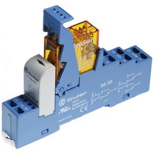 Koppelrelais Zugfeder 2 W 8 A 24 V AC grüne LED Varistor Serie 48