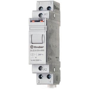 Stromstoßschalter für DIN-Schiene 2 Schließer 16 A für 24 VDC Serie 20