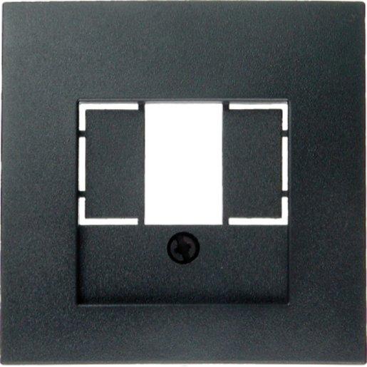 Zentralstück mit TAE-Ausschnitt B .3/B.7 anthrazit matt