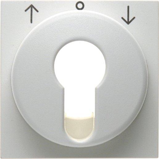 Zentralstück Jalousie-Schlüsselschalter S.1/B.3/B.7 polarweiß