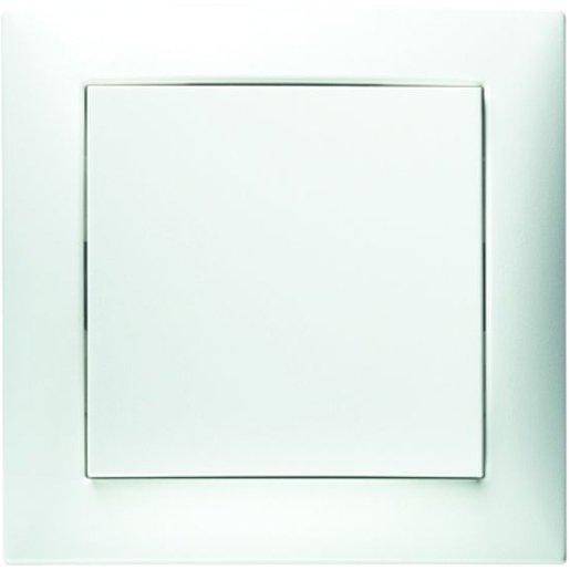 Netzteil mit Rahmen S.1 polarweiß glänzend