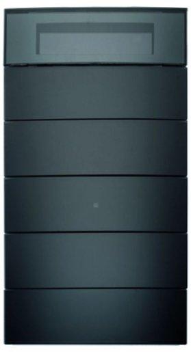 Tastsensor 5-fach mit Temperaturregler und Display B.IQ Glas schwarz