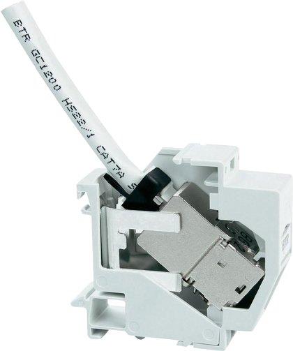Anschlusseinheit Trägerschiene TH35 REGplus IP20 C6A modul 180° M lichtgrau