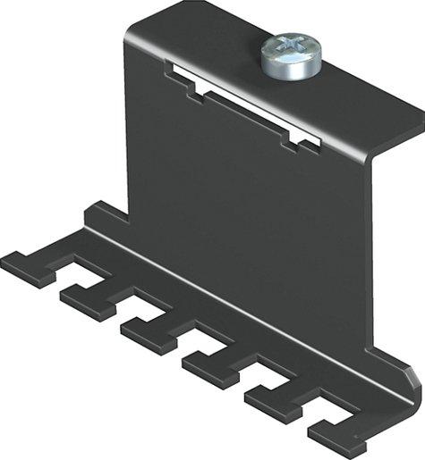 Zugentlastung Montageträger St FS graphitschwarz RAL 9011