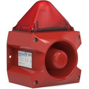 Blitzschallgeber PATROL-Serie 105 dB(A) - Gehäuse ROT / Haube ROT