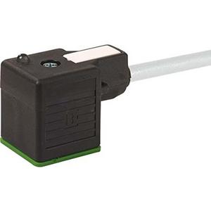 MSUD Ventilstecker BF A 18 mm mit freiem Leitungsende 3x0,75 grau 10m
