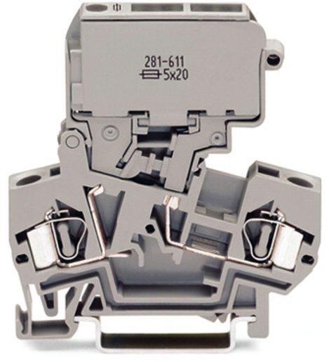 Sicherungsklemme 0,08 bis 4 mm² grau