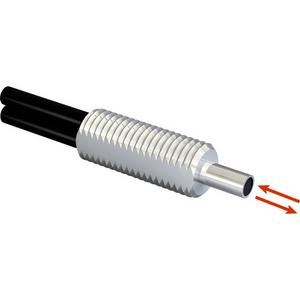 Lichtleiter 2,2 mm Edelstahlhülse M6 Montagehülse Länge = 2 m