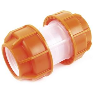 KUV-TO 40x40 Verbinder transparent/orange