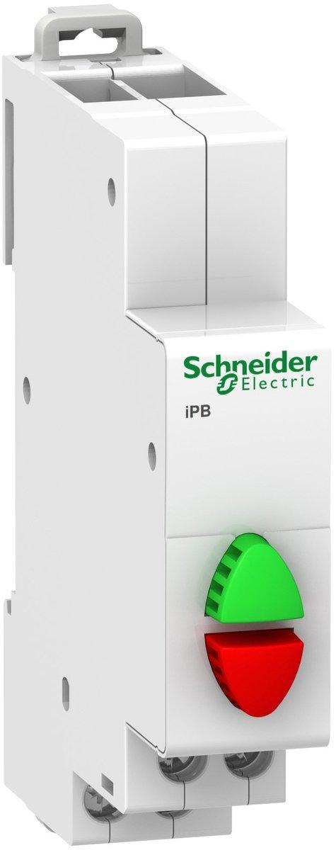 Doppel-Drucktaster iPB / 1S-1Ö grün/rot
