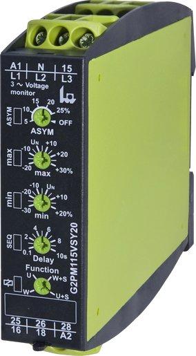 Überwachungsrelais in 3 Phasennetzen 2 Watt Serie Gamma
