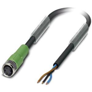 Sensor-/Aktor-Kabel SAC-3P- 5,0-PUR/M 8FS BK
