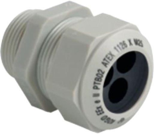 Kabelverschraubung PROGRESS GFK PG9 Messing Ex e II Kabel 4x1.0-1.5mm