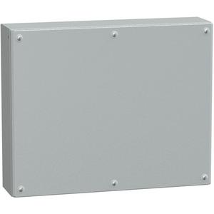 SBM Industriegehäuse Stahlblech RAL7035 ohne Montageplatte H400 x B500 x T120 mm