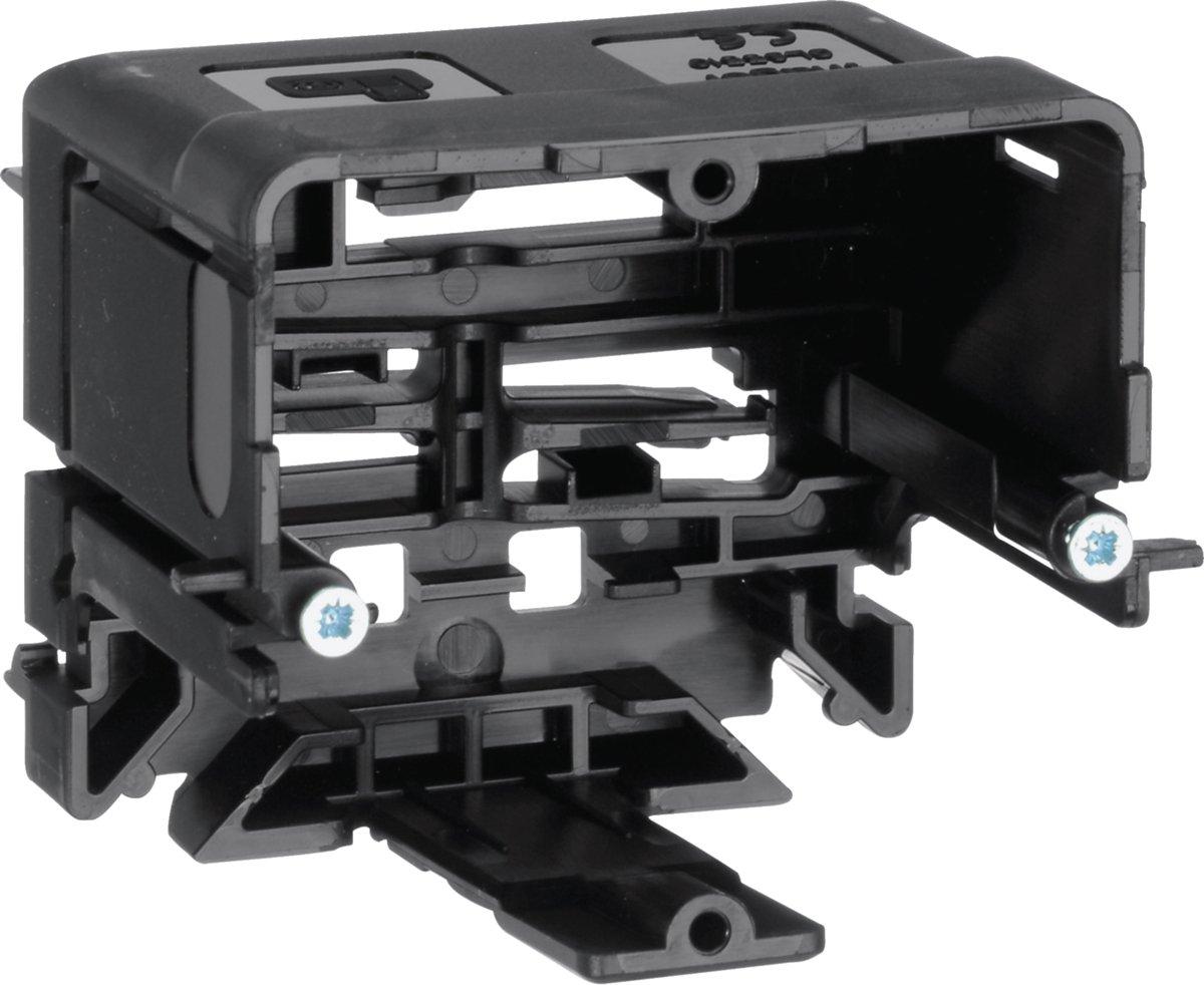 Geräteeinbaudose C-Profil Daten für UP-E mit Rahmen 55x64x71mm schwarz