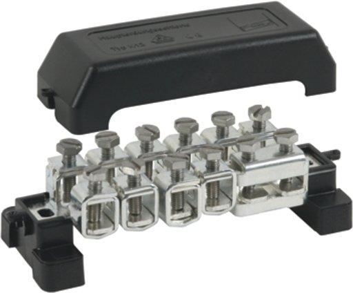 Potentialausgleichschiene K 12 m. Abdeckhaube UV-beständig