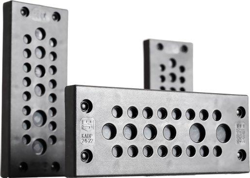 Kabeldurchführungsplatte schwarz KADP 24/17