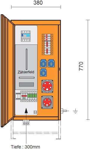 Baustromverteiler M-AVEV 35 A NÖ