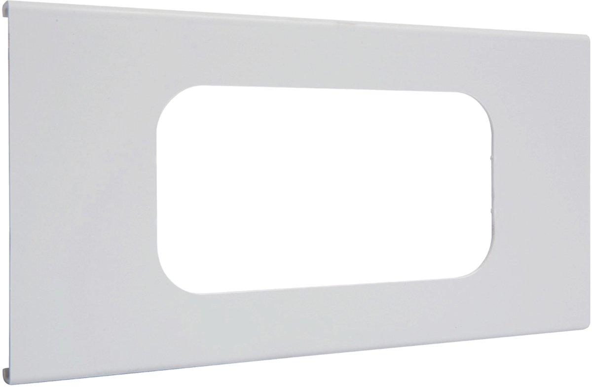 Blende 2-fach R18 für UP-Einsatz mit Rahmen PVC zu FB Oberteil 130 mm