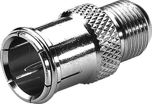 F-Adapter gerade Stecker - Buchse