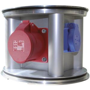 Senkelektrant TerraMo Verteiler 4TE 1 x CEE 16A 5p 400V 2 Schuko