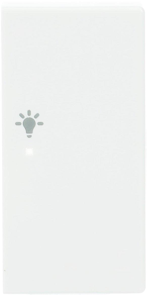 Wippe 2-fach rechts für flex f@h KNX mit Symbol Licht studioweiß- Plattform 63