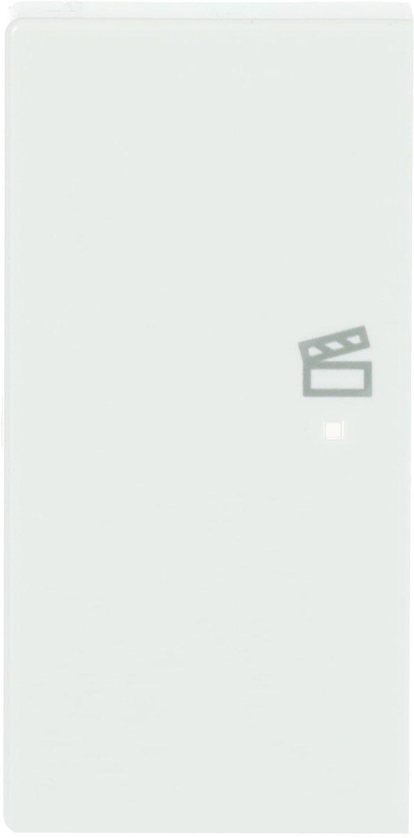 Wippe 2-fach links für flex f@h KNX mit Symbol Szene studioweiß - Plattform 63