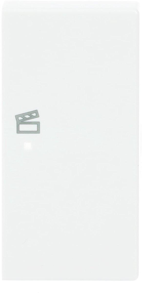 Wippe 2-fach rechts für flex f@h KNX mit Symbol Szene studioweiß- Plattform 63