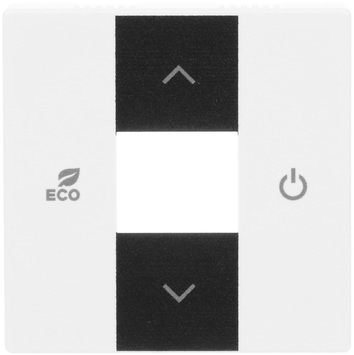Abdeckrahmen Symbole "Auf Ab ECO Power" 2-fach studioweiß - Plattform 63