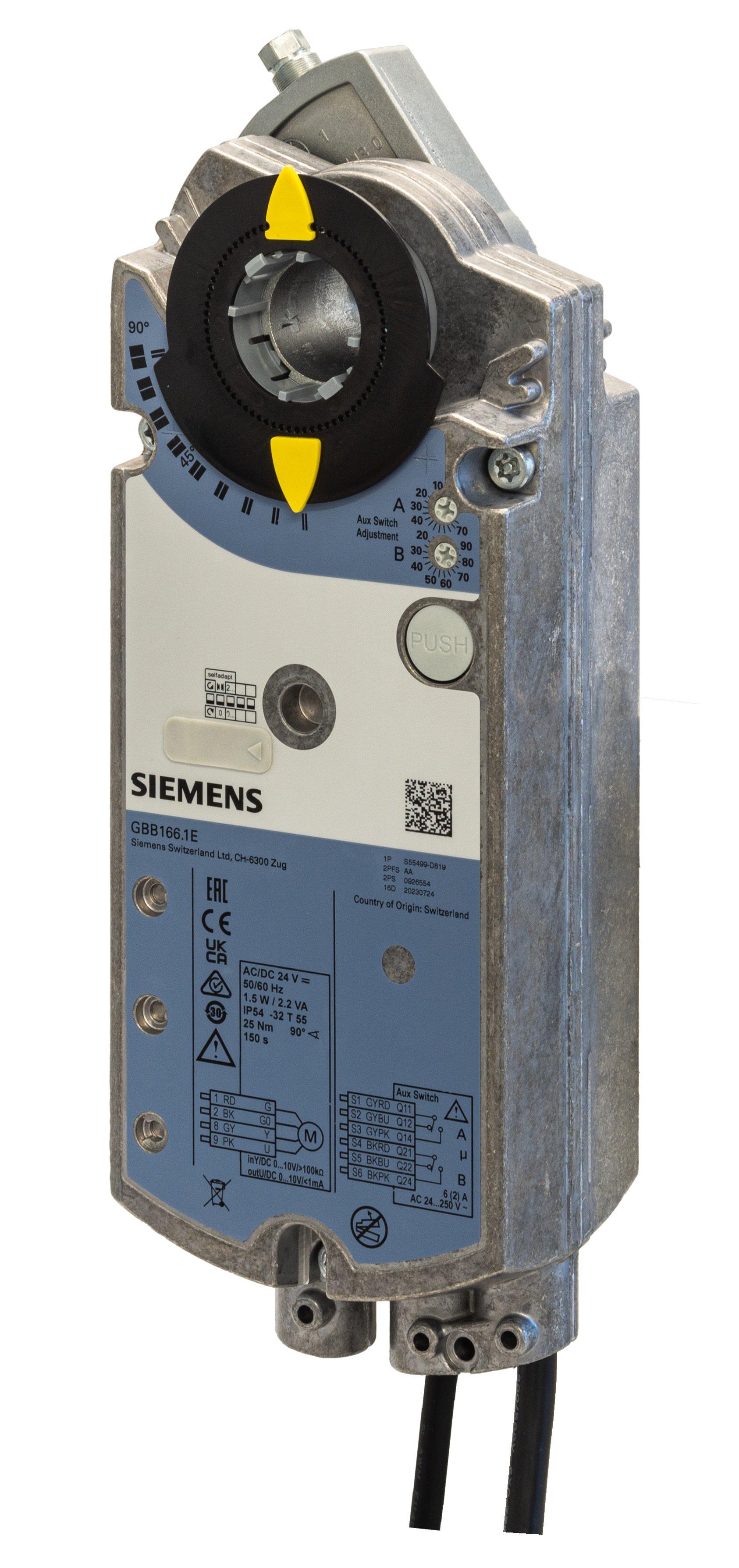 Drehantrieb 24 V AC stetig 0 - 10V 25Nm 90° - 2 Hilfsschalter