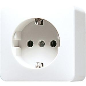 SCHUKO - Steckdose AP 600 alpinweiß